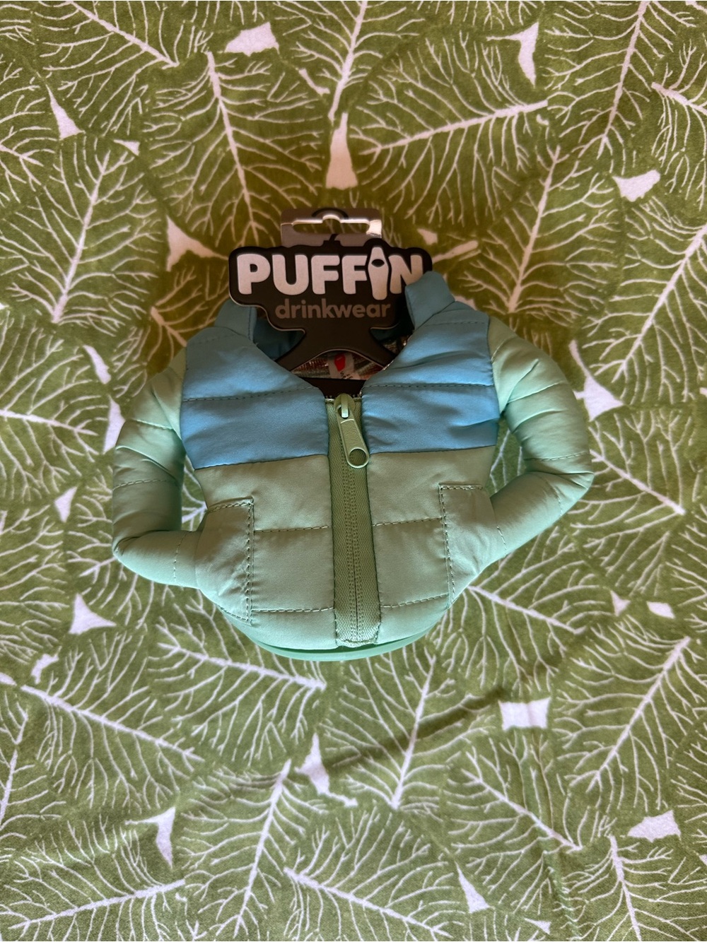 Puffin Drinkwear Mint & Teal Jacket Bottle Insulator